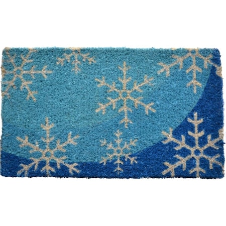 Blue Flakes Novelty Doormat